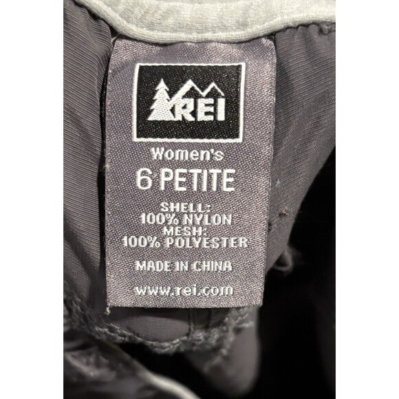 REI Convertible Pants Womens 6P Nylon Cargo Wide Leg Pockets Hiking Outdoors - Picture 9 of 9